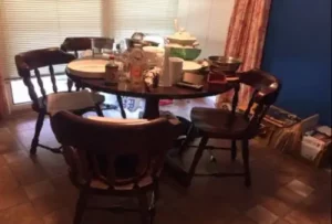 Breakfast nook before